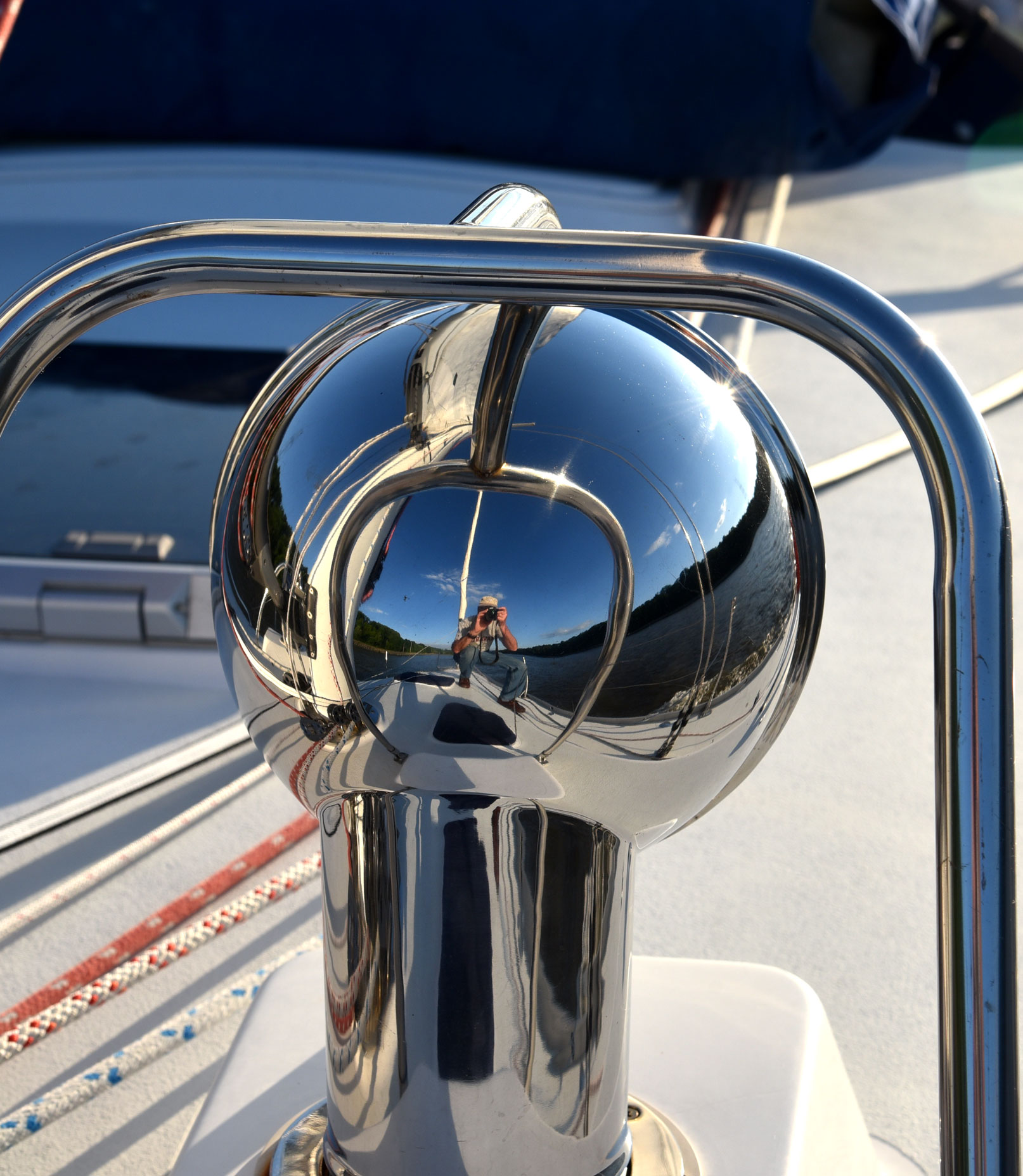 reflection in wind scoop